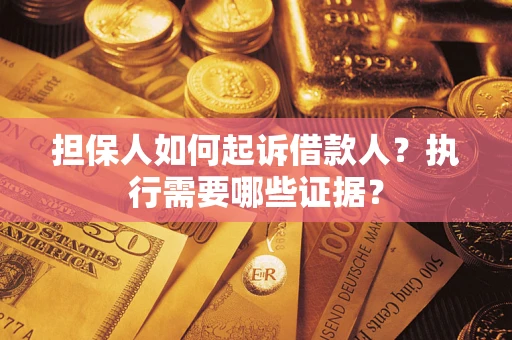 北京担保人如何起诉借款人？执行需要哪些证据？
